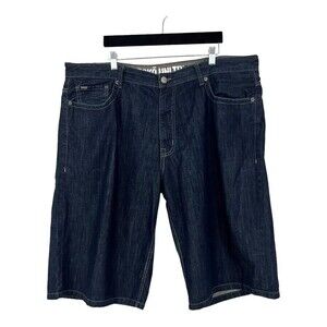 Ecko Unltd Mens Size 42 Denim Relaxed Fit Baggy Jean Shorts 90s Y2K Vintage